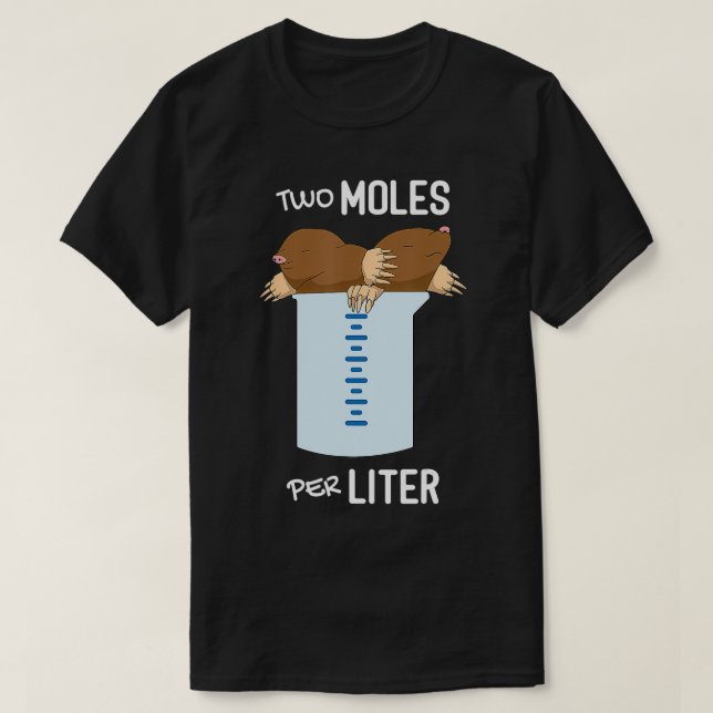 Zwei Molen pro Liter Messung Funny Chemical SC T-Shirt (Design vorne)