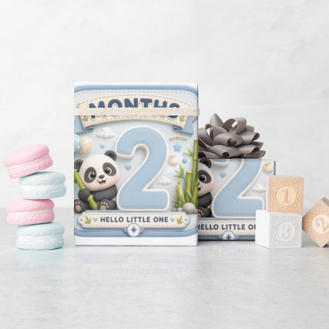 Zwei Monate voller Wunder Geschenkpapier (Babyparty)