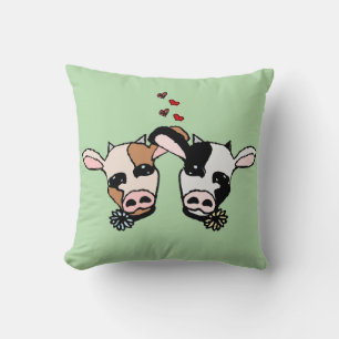 Zwei Moo-Kühe Kissen