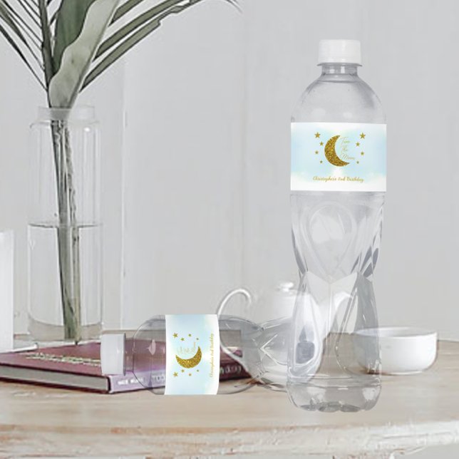 Zwei "Moon 2. Birthday Water Flasche Label" (Von Creator hochgeladen)
