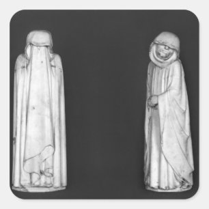 Zwei Mourners Quadratischer Aufkleber