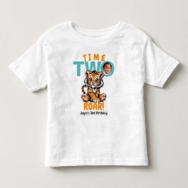 ZWEI Mund! Niedlich Orange Tiger 2. Geburtstag Kleinkind T-shirt