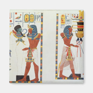 Zwei Muralen aus den Gräbern der Könige von Thebes Magnet