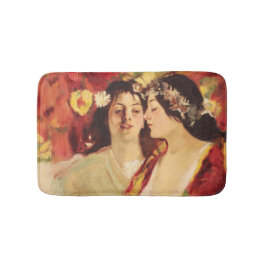 Zwei Muses of Spring (von Stefan Luchian) Badematte