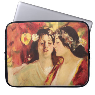 Zwei Muses of Spring (von Stefan Luchian) Laptopschutzhülle