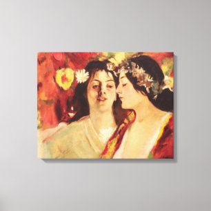 Zwei Muses of Spring (von Stefan Luchian) Leinwanddruck