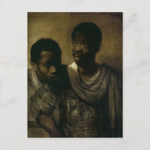 Zwei Negroes, 1661 Postkarte
