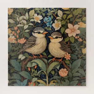 Zwei Niedliche Baby Birds Botanischer Garten