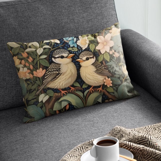 Zwei Niedliche Baby Birds Botanischer Garten Dekokissen (Von Creator hochgeladen)