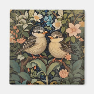 Zwei Niedliche Baby Birds Botanischer Garten Magnet