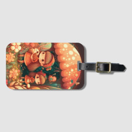 Zwei niedliche Mädchen Elfen Gepäckanhänger