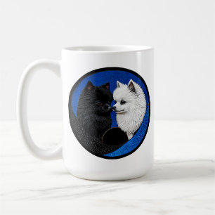Zwei niedliche Spitzhunde Kaffeetasse