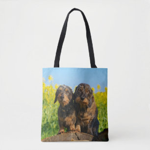 Zwei niedliches Dackel-HundDackel Tasche