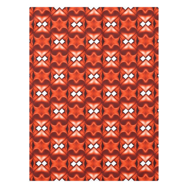 Zwei orange Herzen Tischdecke (Vorderseite)