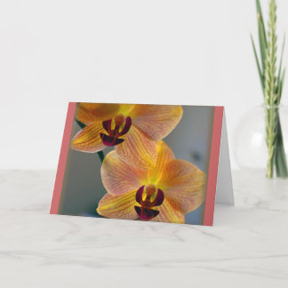 "Zwei Orchideen " Karte