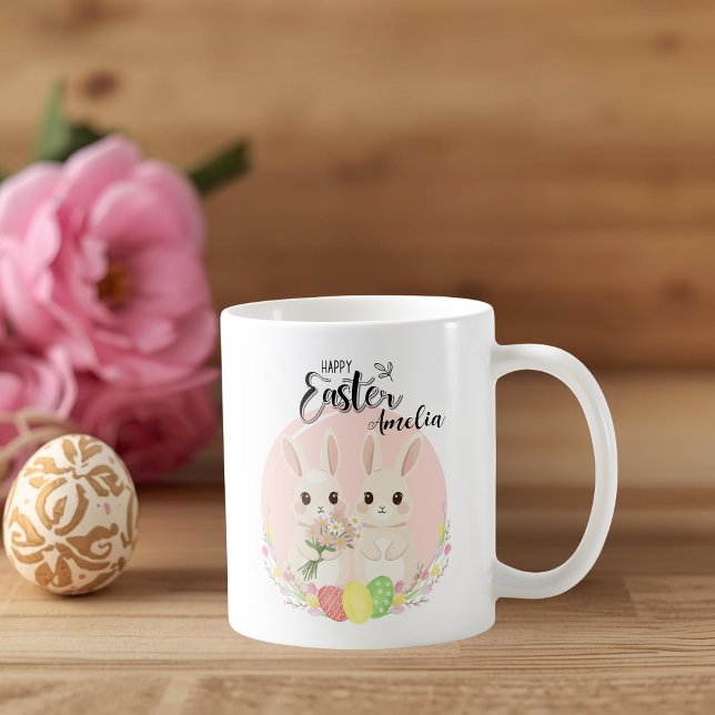 Zwei Osterhasen Personalisierter Becher Kaffeetasse (Von Creator hochgeladen)