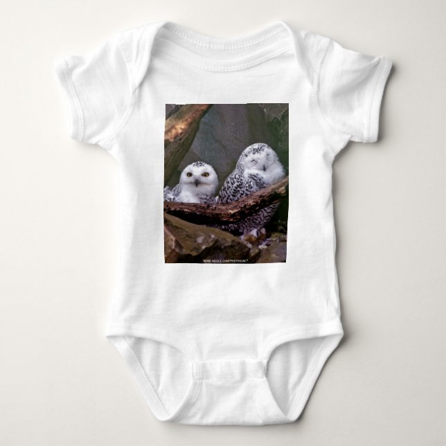 Zwei Owls Baby Strampler (Vorderseite)
