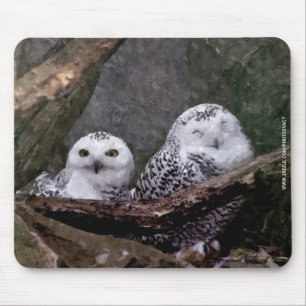 Zwei Owls Mousepad