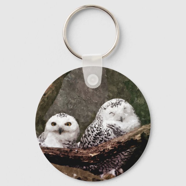 Zwei Owls Schlüsselanhänger (Vorderseite)