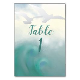 Zwei Ozeanmöwen Tischnummer