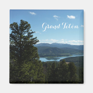 Zwei Ozeansee im Grand Teton Nationalpark Magnet
