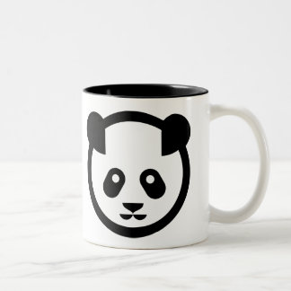 Zwei Panda-Tasse Zweifarbige Tasse