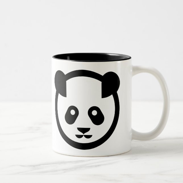 Zwei Panda-Tasse Zweifarbige Tasse (Rechts)