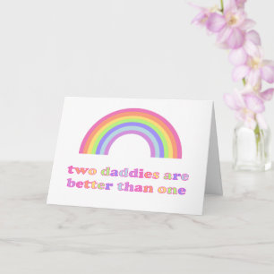 Zwei Papa sind besser als eins - der Tag des homos Karte