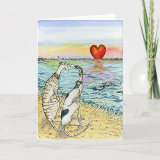 "Zwei Papierboote " Feiertagskarte