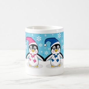 Zwei Penguins-Kaffee-Tasse Kaffeetasse