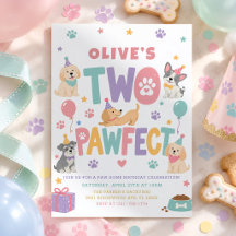 Zwei perfekte Pastell-Hundchen zum 2. Geburtstag