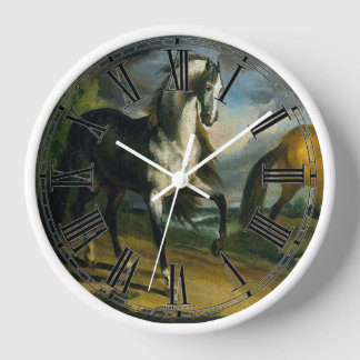 Zwei Pferde 1808 Uhr