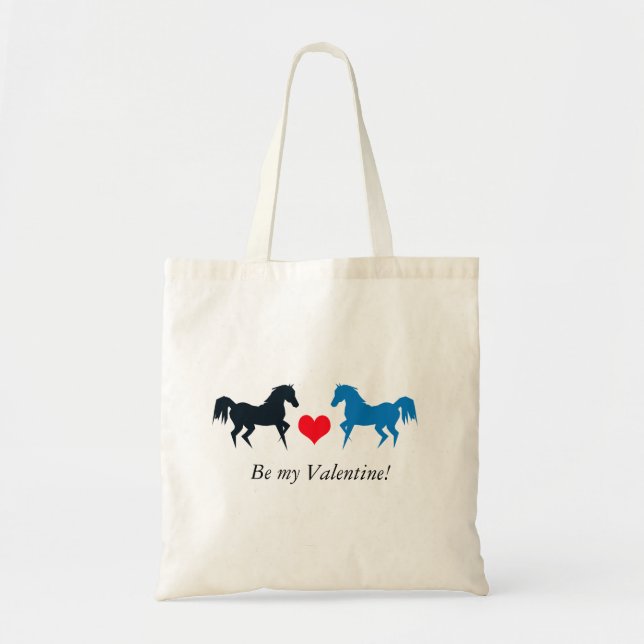 Zwei Pferde in Liebe Tasche (Vorne)