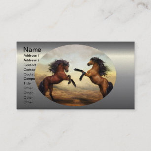 Zwei Pferde Visitenkarte