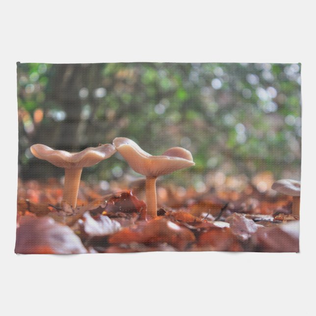 Zwei Pilze Geschirrtuch (Horizontal)