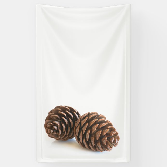 Zwei pinecones banner (Vertikal)