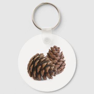 Zwei pinecones schlüsselanhänger