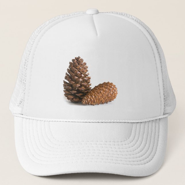 Zwei pinecones truckerkappe (Vorderseite)