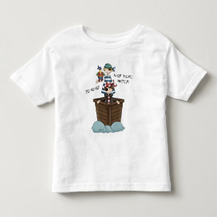 Zwei Piraten auf einem Piratenschiff mit Papagei Kleinkind T-shirt