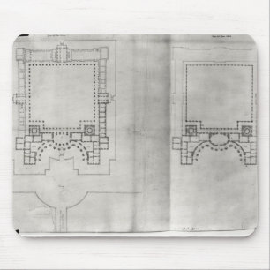 Zwei Pläne für das erste Projekt für das Louvre Mousepad