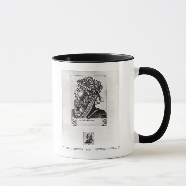 Zwei Porträts Catullus Tasse (Rechts)