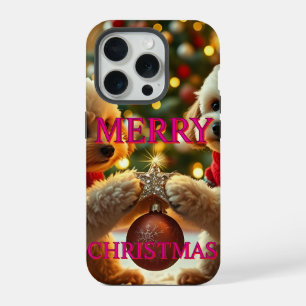 ZWEI PUCKELHUNDE FEIERN WEIHNACHTEN iPhone 15 PRO HÜLLE