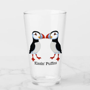 Zwei Puffen entwerfen Trinkglas Glas