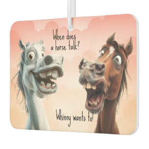 Zwei Quirky Horse Josh Black Pink Autolufterfrischer