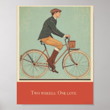 Zwei Räder, ein Poster der Liebe