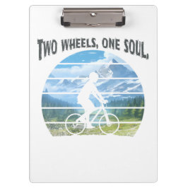 Zwei Räder, ein Soul. Radsport Klemmbrett