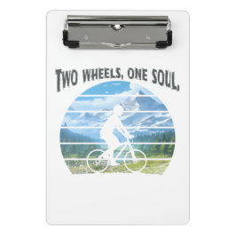 Zwei Räder, ein Soul. Radsport Mini Klemmbrett