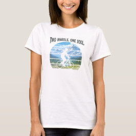 Zwei Räder, ein Soul. Radsport T-Shirt