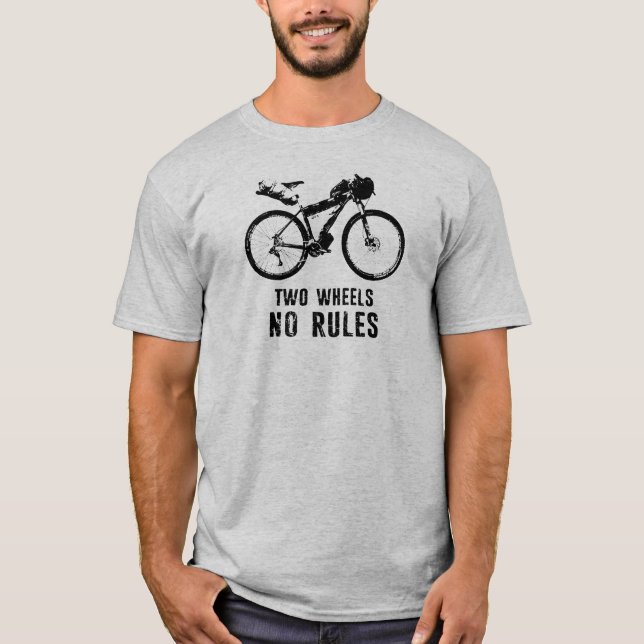 Zwei Räder ohne Regeln für das Auffangen T-Shirt (Vorderseite)