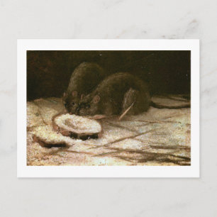 Zwei Ratten Van Gogh Fine Art Postkarte